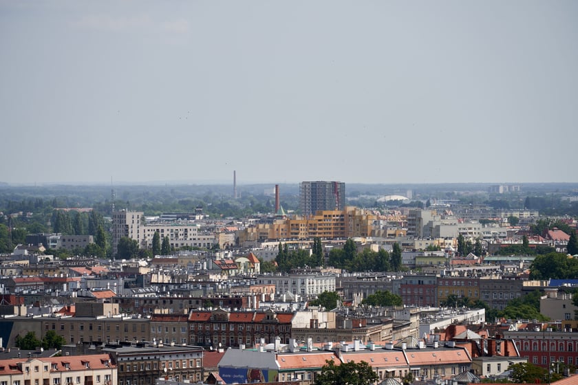 Panorama Wrocławia z dachu Atal Towers