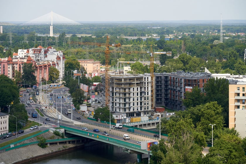 Panorama Wrocławia z dachu Atal Towers