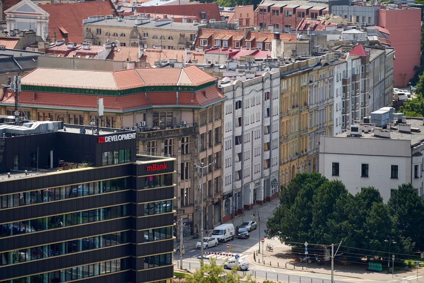 Panorama Wrocławia z dachu Atal Towers