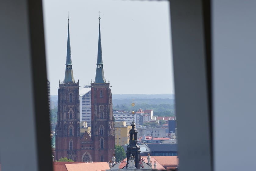 Panorama Wrocławia z dachu Atal Towers
