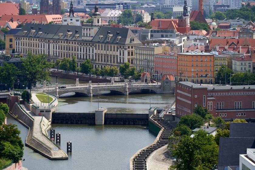 Panorama Wrocławia z dachu Atal Towers