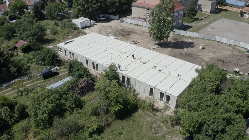 Budowa szkoły modułowej na Maślicach