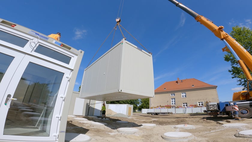 Budowa szkoły modułowej na Maślicach