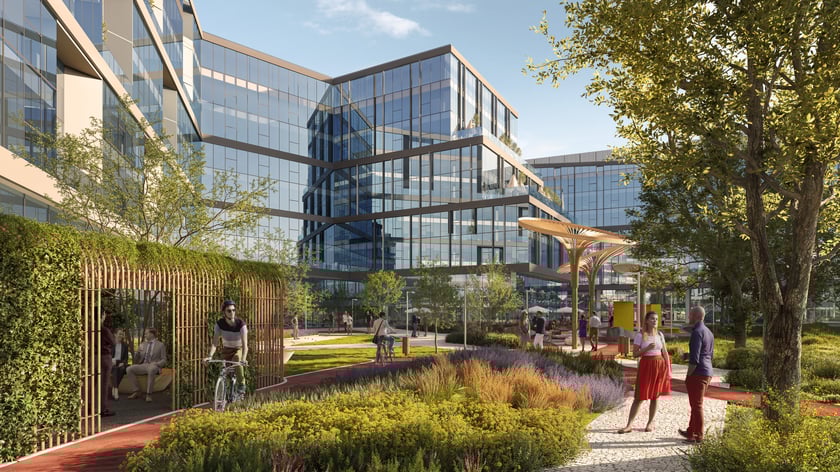 Cavatina Holding za projekt Grundmanna Office Park wyróżniono ZŁOTYM ZWYCIĘZCĄ w kategorii "Office Building Architecture"