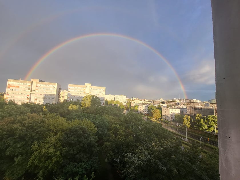 Zdjęcie podwójnej tęczy