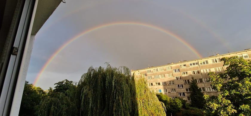 Zdjęcie podwójnej tęczy