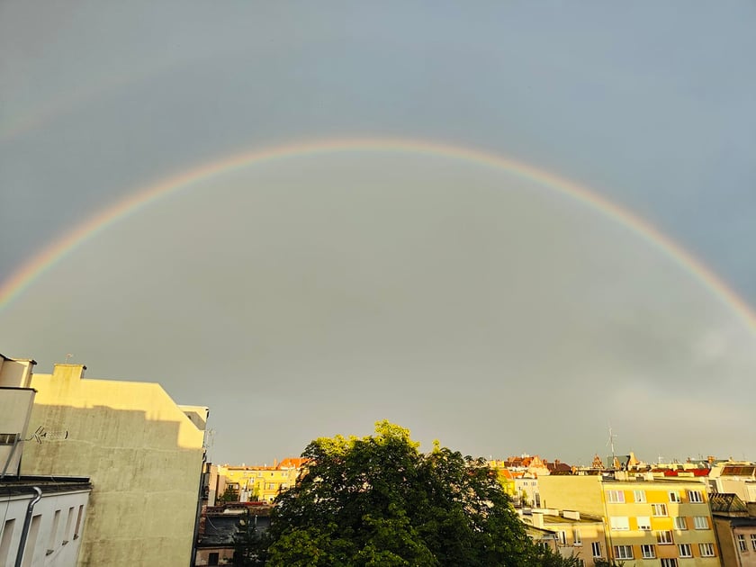 Zdjęcie podwójnej tęczy