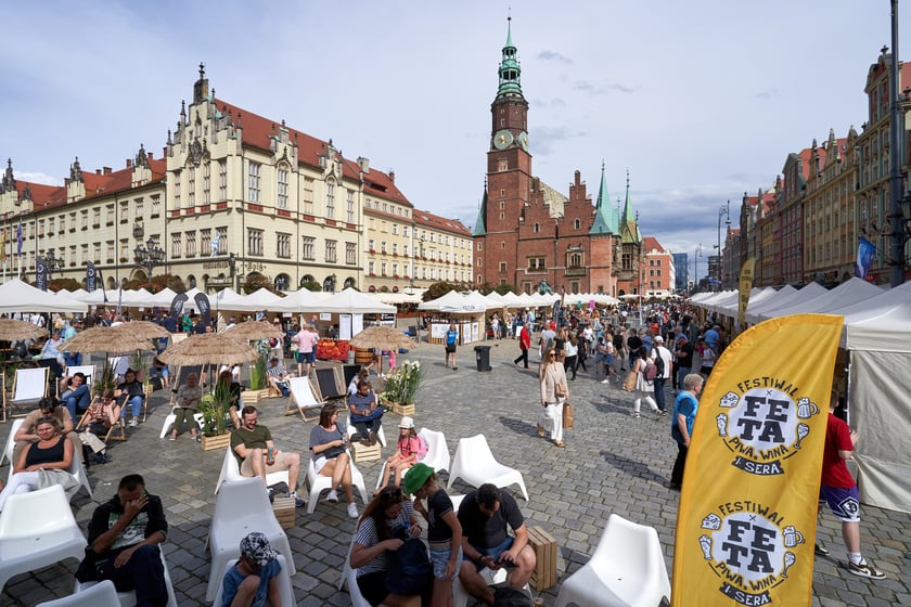 Wrocławska Feta - Festiwal Wina, Piwa i Sera 2023 w Rynku