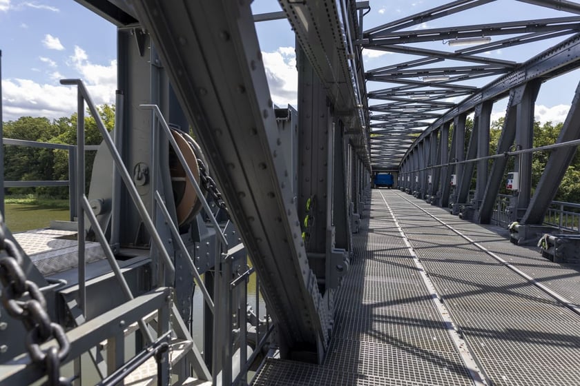 stopień wodny na Rędzinie po remoncie, sierpień 2023