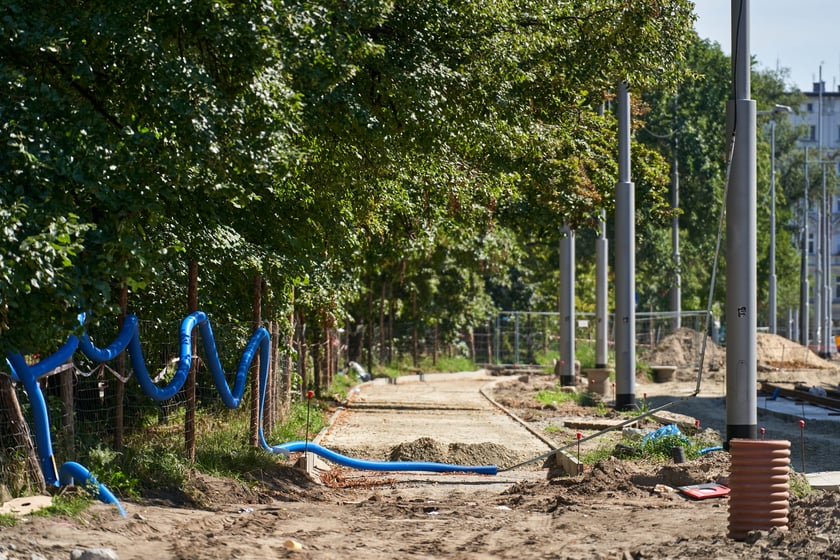 Przebudowa placu Staszica i ulicy Pomorskiej w sierpniu 2023 roku