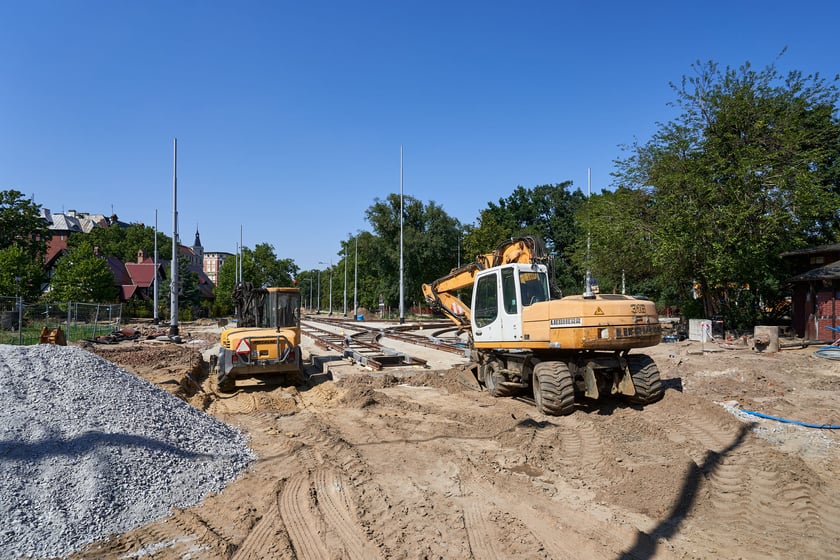 Przebudowa placu Staszica i ulicy Pomorskiej w sierpniu 2023 roku