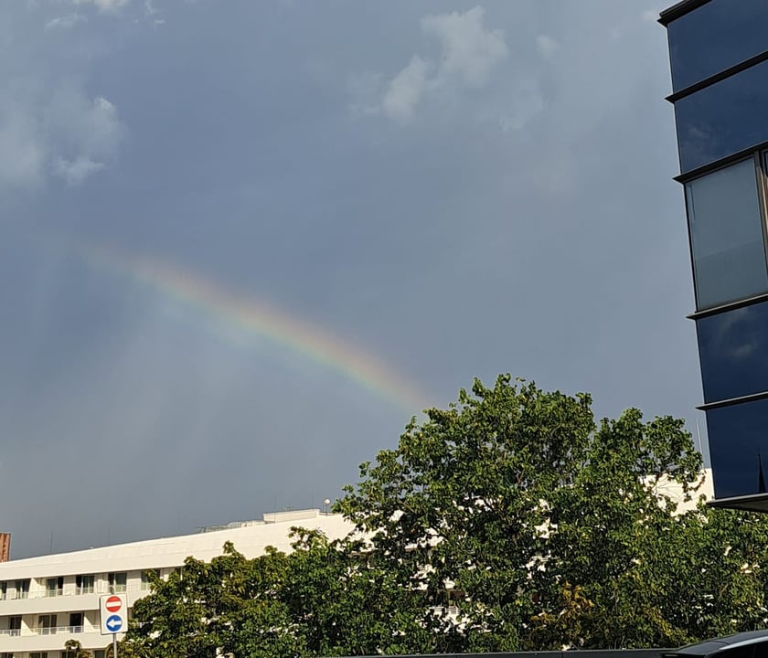 Tęcza nad Wrocławiem
