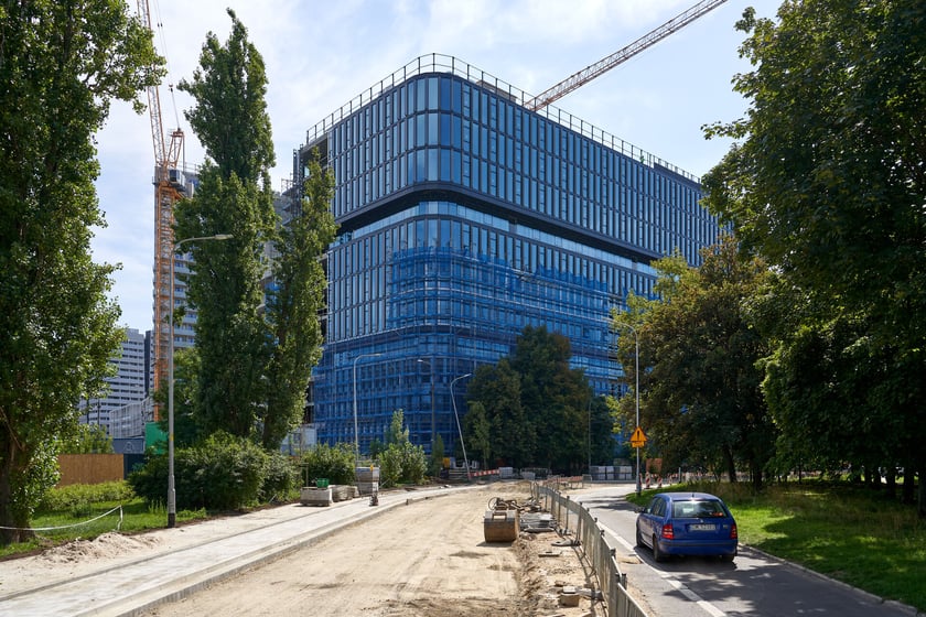 Kompleks Quorum przy ul. Sikorskiego - zdjęcia z budowy z końca sierpnia 2023 r.