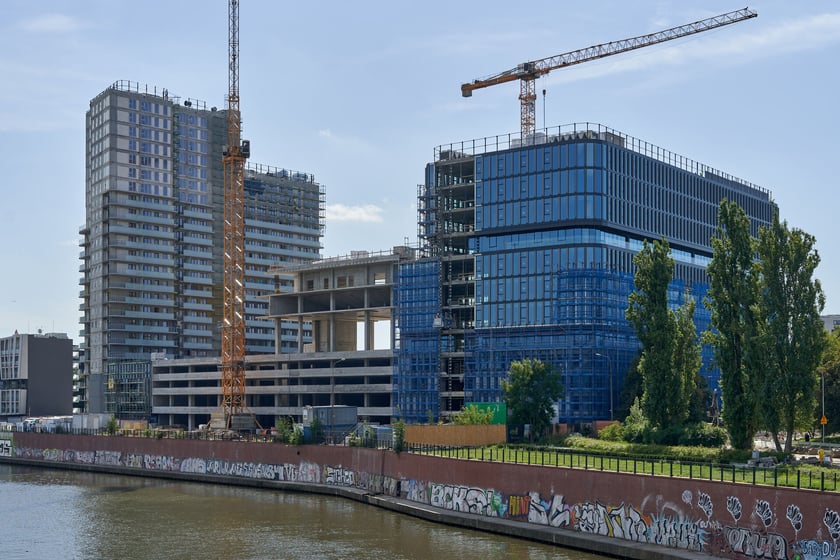 Kompleks Quorum przy ul. Sikorskiego - zdjęcia z budowy z końca sierpnia 2023 r.