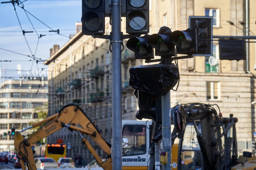 Przebudowa torowiska na skrzyżowaniu Piłsudskiego i Świdnickiej we Wrocławiu, 5.09.2023