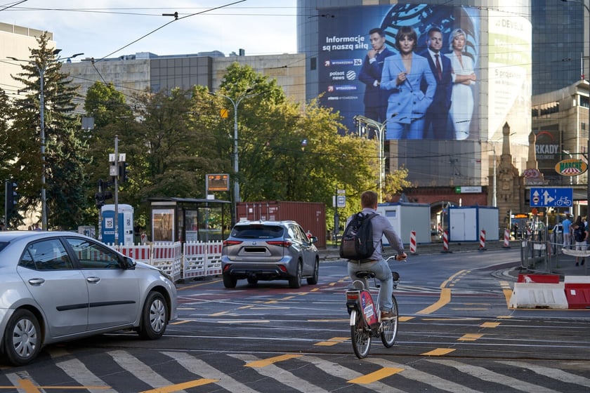 Przebudowa torowiska na skrzyżowaniu Piłsudskiego i Świdnickiej we Wrocławiu, 5.09.2023