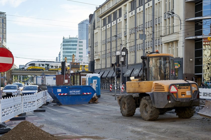 Przebudowa torowiska na skrzyżowaniu Piłsudskiego i Świdnickiej we Wrocławiu, 5.09.2023