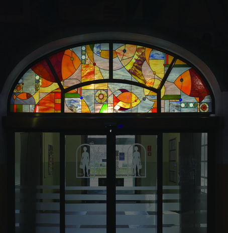 14. Witraże &ndash; Kajetan Stadtm&uuml;ller, Wrocławskie Centrum SPA, ul.&nbsp;Teatralna 10-12