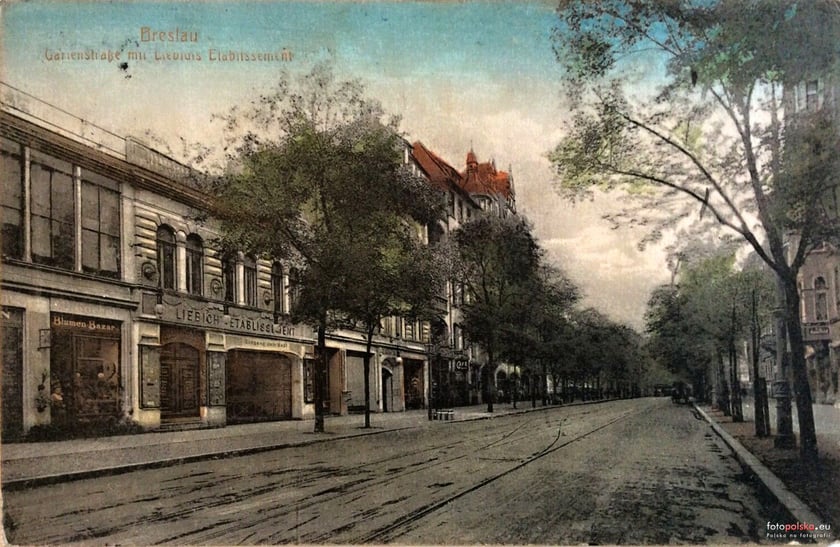 Ul. Piłsudskiego we Wrocławiu na początku XX wieku