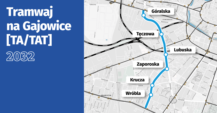 Powiększ obraz: <p><strong>Tramwaj na Gajowice.</strong><span>&nbsp;</span><span>Nowa linia połączy ulicę Hallera z Grabiszyńską, wzdłuż ulicy Gajowickiej i Zaporowskiej. Kolejny etap tej inwestycji to wybudowanie Alei Śródmieścia Południowego, która połączy ulicę Grabiszyńską z TAT na Nowy Dwór. Nowa trasa autobusowo-tramwajowa zostałaby poprowadzona od ulicy Grabiszyńskiej do Tęczowej, a następnie ponad torami kolejowymi do ulicy Góralskiej i Smoleckiej.</span></p><p><a href="https://www.wroclaw.pl/dla-mieszkanca/najnowsze-plany-na-rozwoj-komunikacji-miejskiej-we-wroclawiu" target="_blank" rel="noopener"><strong> Sprawdź wszystkie plany na nowe trasy i pętle tramwajowe we Wrocławiu!</strong></a></p>