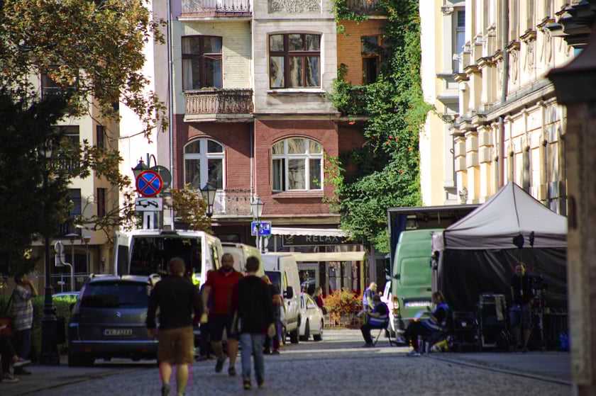Plac Uniwersytecki we Wrocławiu jako plan filmowy do produkcji pt. Droga do domu