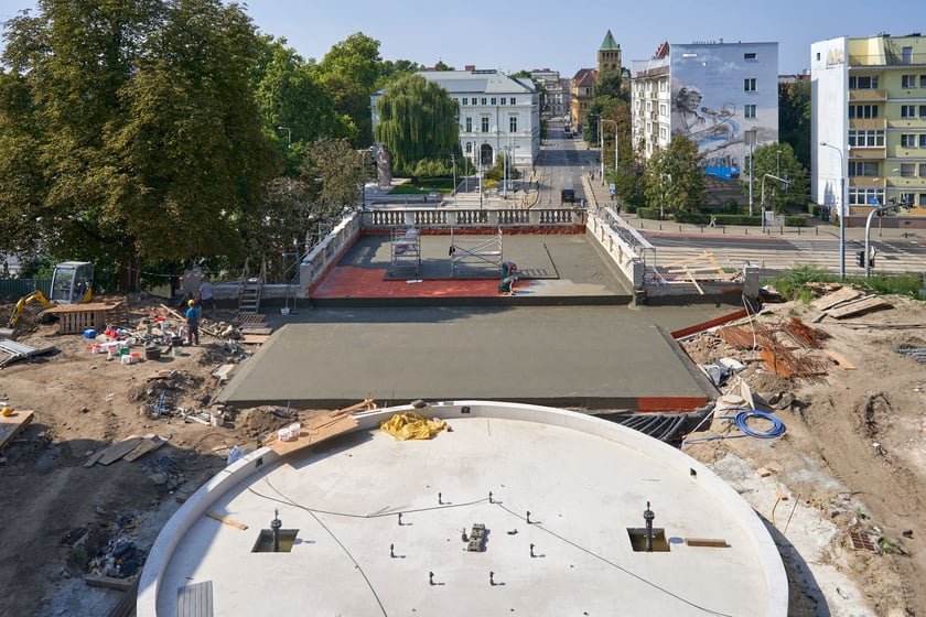 Bastion Sakwowy (Wzgórze Partyzantów) w remoncie we wrześniu 2023 roku