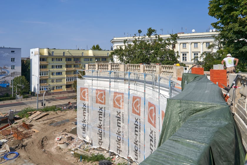 Bastion Sakwowy (Wzgórze Partyzantów) w remoncie we wrześniu 2023 roku
