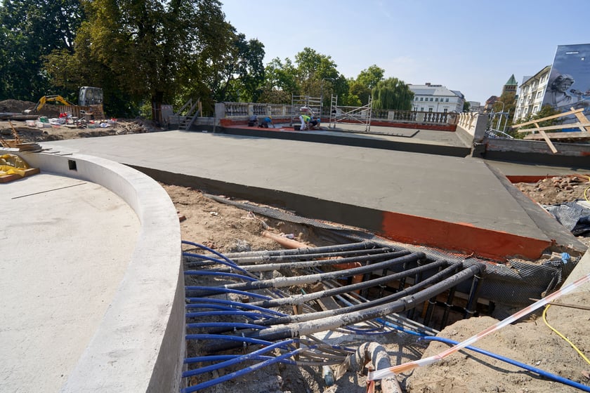 Bastion Sakwowy (Wzgórze Partyzantów) w remoncie we wrześniu 2023 roku