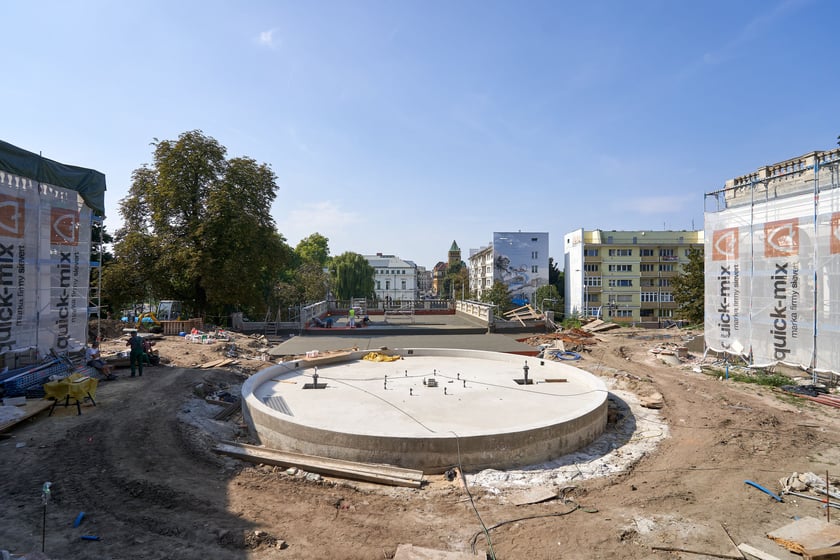 Bastion Sakwowy (Wzgórze Partyzantów) w remoncie we wrześniu 2023 roku