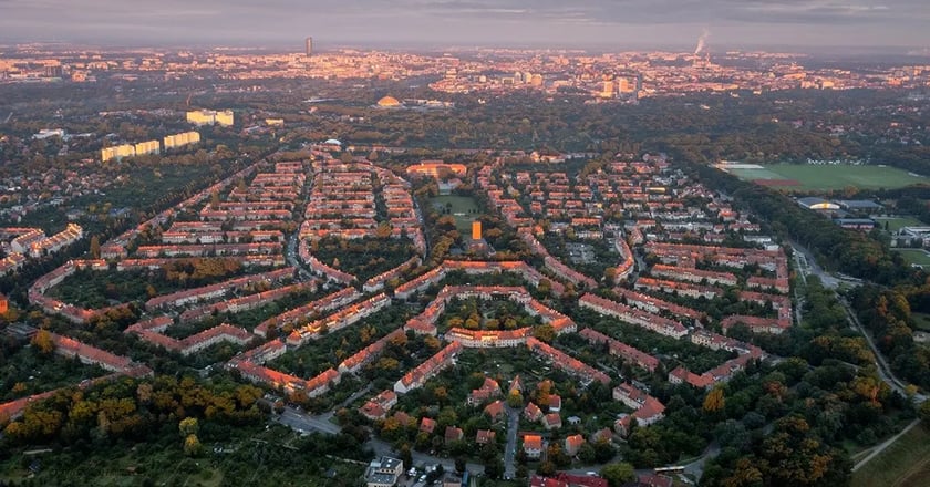 Sępolno, widok z drona
