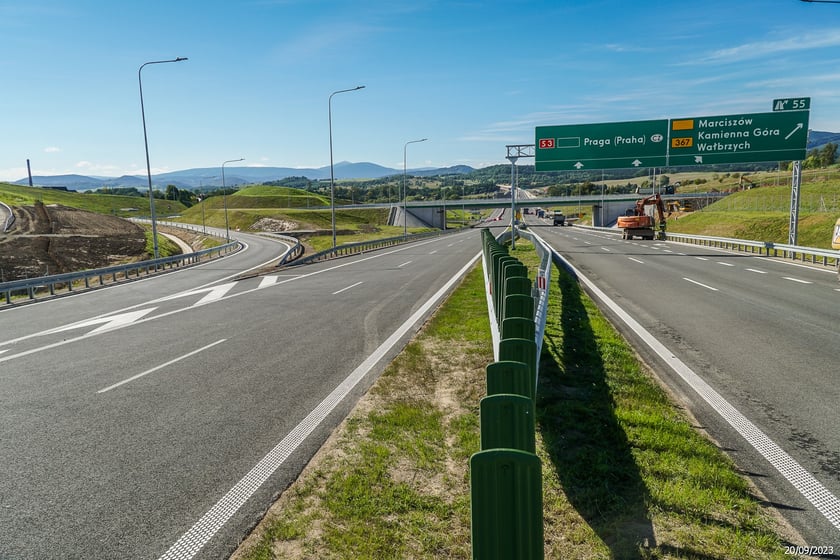 S3 na Dolnym Śląsku we wrześniu 2023 r.