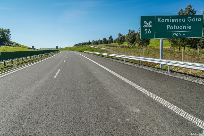 S3 na Dolnym Śląsku we wrześniu 2023 r.