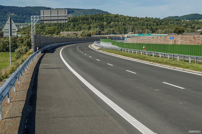 S3 na Dolnym Śląsku we wrześniu 2023 r.