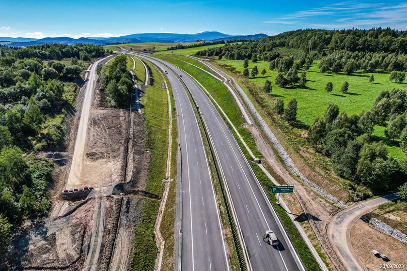 S3 na Dolnym Śląsku we wrześniu 2023 r.