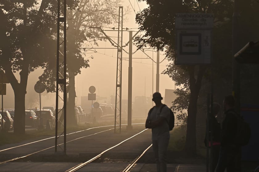 Zjawiskowy poranek na wrocławskich Złotnikach.