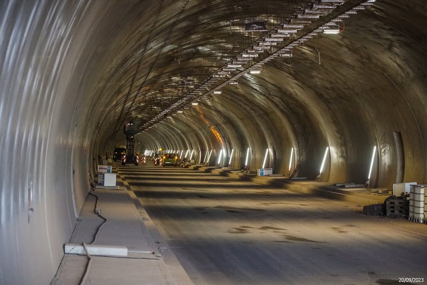 S3 Bolków – Kamienna Góra w budowie we wrześniu 2023