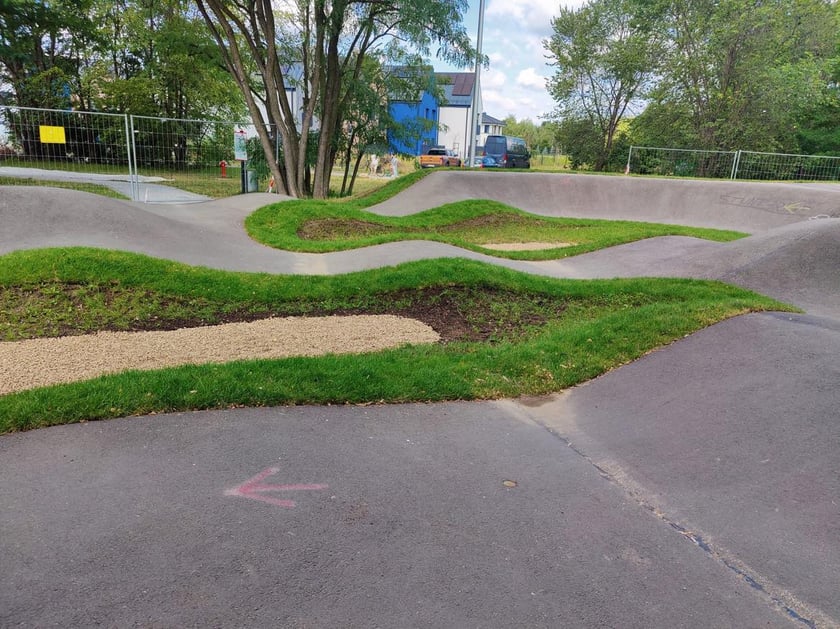 Pumptrack na osiedlu Kuźniki