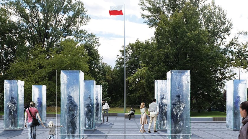 Projekt pomnika Żołnierzy Niezłomnych, kt&oacute;ry stanie we Wrocławiu&nbsp;