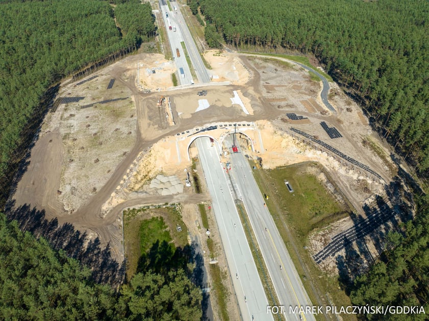 A18 w przebudowie, przełom sierpnia i września 2023 roku