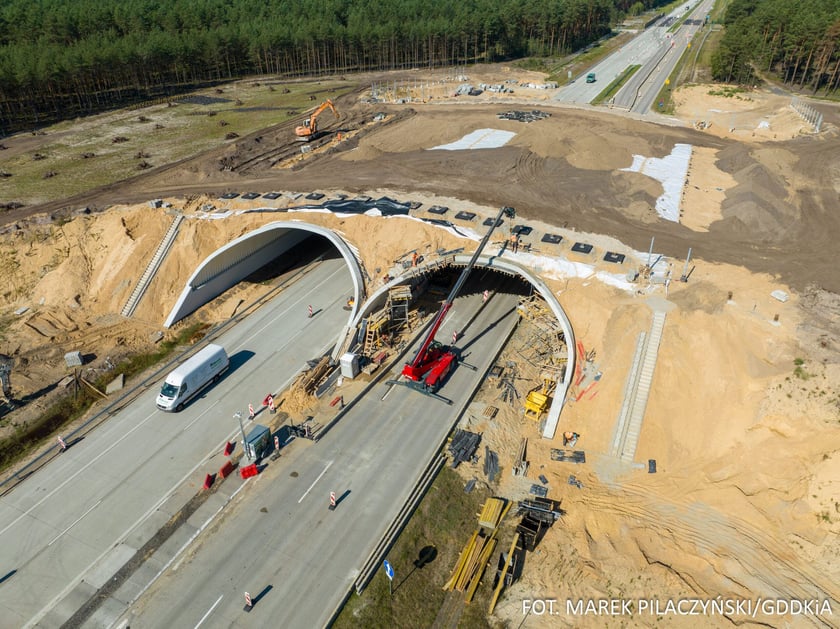 A18 w przebudowie, przełom sierpnia i września 2023 roku