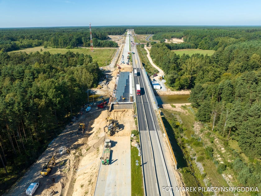 A18 w przebudowie, przełom sierpnia i września 2023 roku