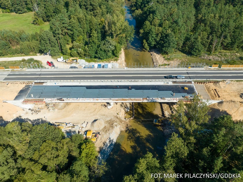A18 w przebudowie, przełom sierpnia i września 2023 roku
