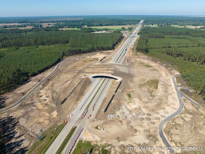 A18 w przebudowie, przełom sierpnia i września 2023 roku