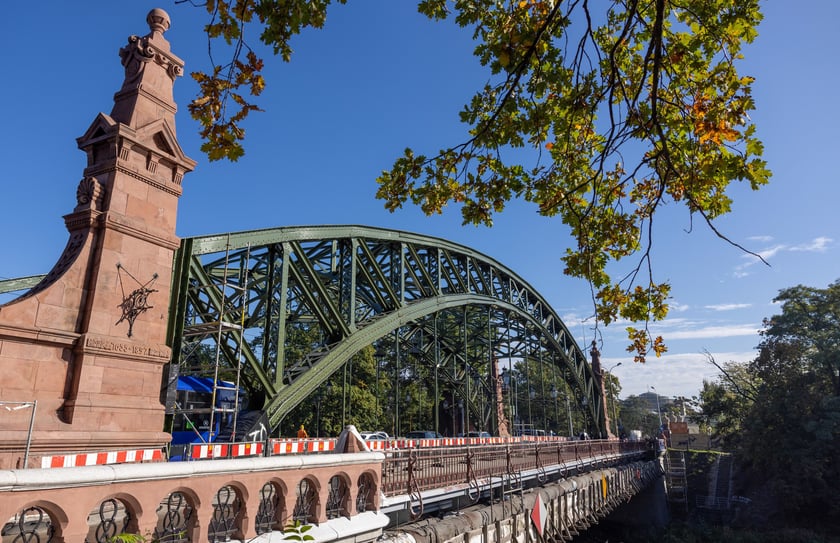 Most Zwierzyniecki z nowymi lampami, 22 października 2023