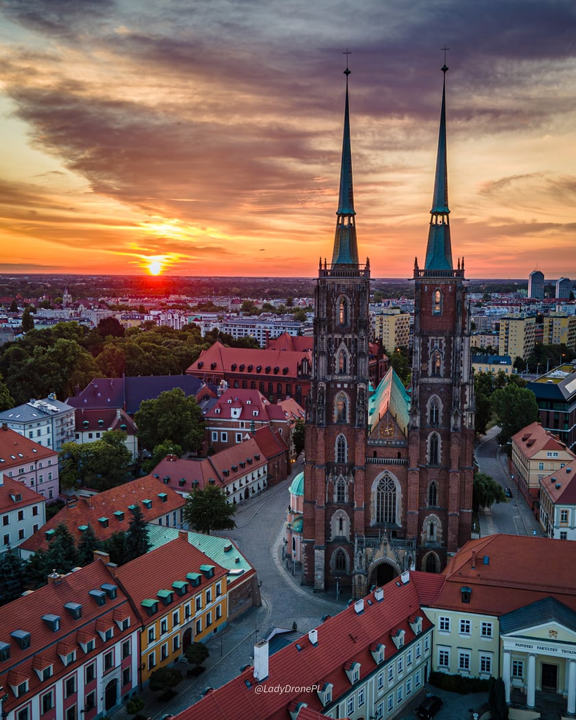 Wrocław na zdjęciach z drona