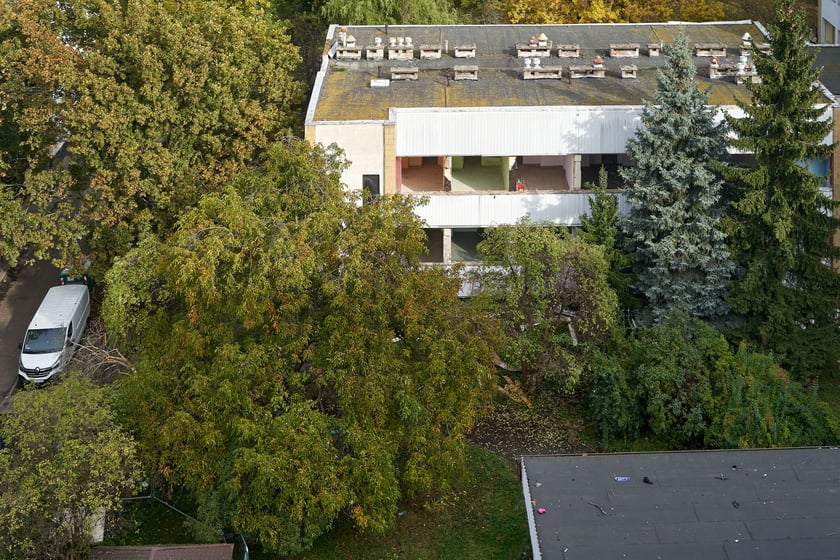 Wyburzanie budynku po przychodni Practimed, 24 października 2023