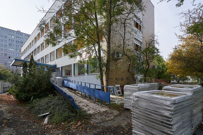 Wyburzanie budynku po przychodni Practimed, 24 października 2023