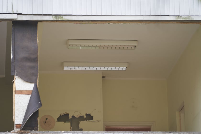 Wyburzanie budynku po przychodni Practimed, 24 października 2023