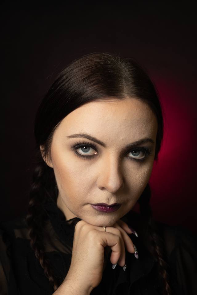 Halloweenowa charakteryzacja Małgorzaty Lewandowskiej-Serkowskiej