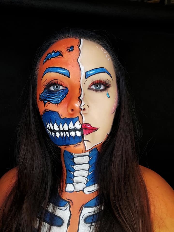 Halloweenowa charakteryzacja Małgorzaty Lewandowskiej-Serkowskiej